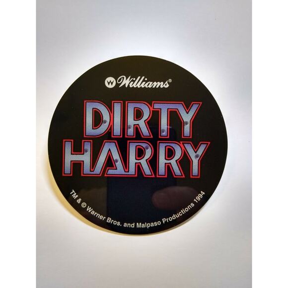 Dirty Harry Clint Eastwood Pinball Drink COASTER NOS Plastic Promo 1995 - Picture 4 of 4